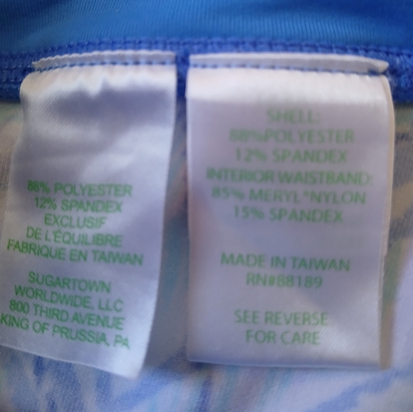 Lilly Pulitzer Luxletic Mid-Rise Capri Leggings Women's Size Large - Picture 4 of 4